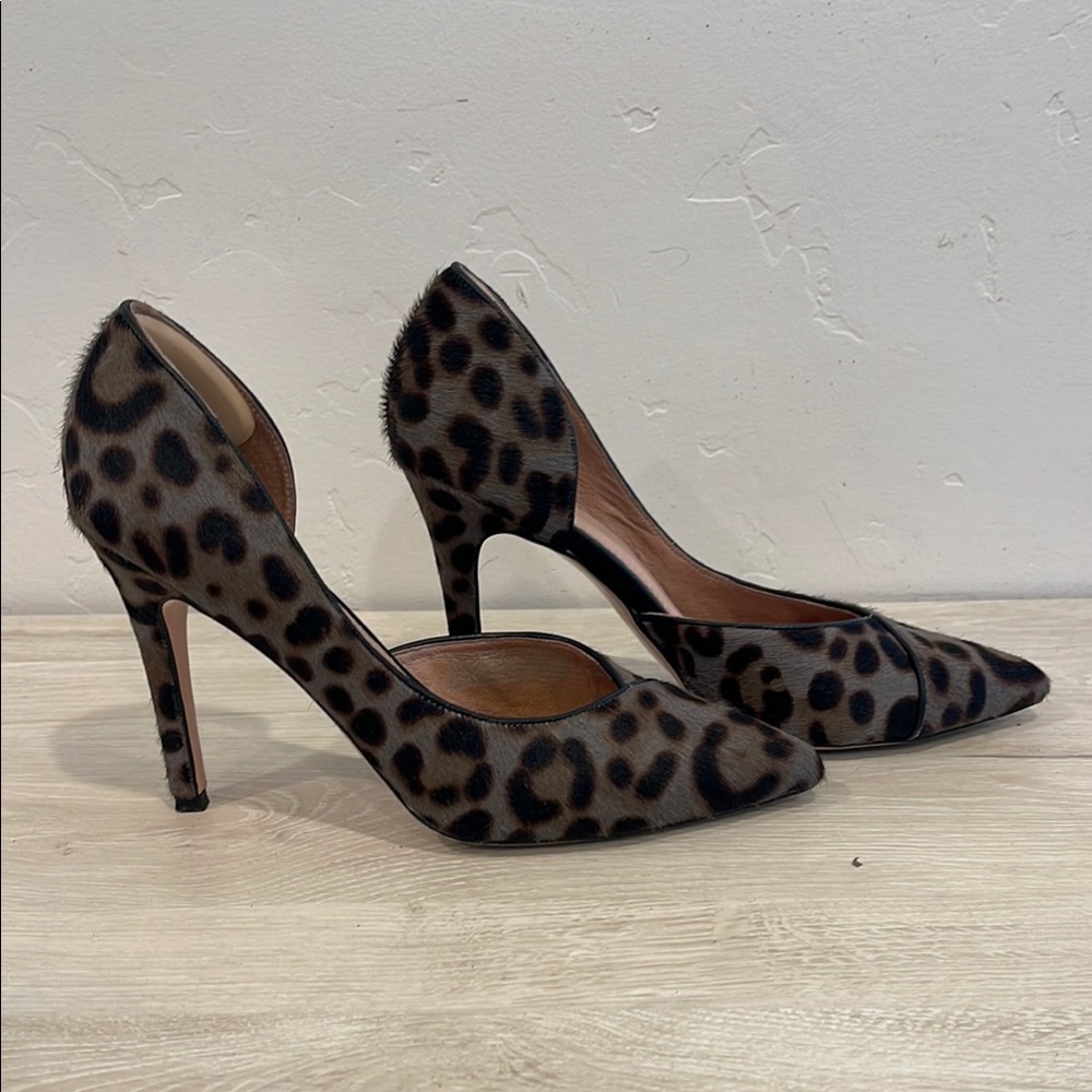 Halogen Leopard Print Calf Hair Pumps [Size 7] *See Description*